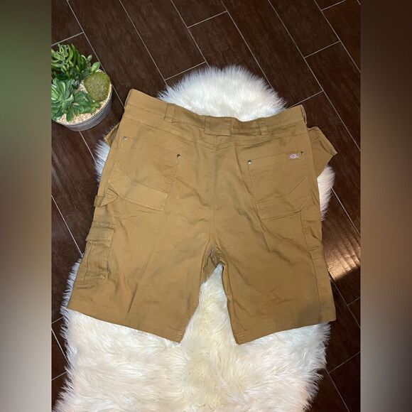 Dickies Cargo Brown Duck Canvas Utility Carpenter Pockets Temp IQ  11” sz 44 - Picture 7 of 10